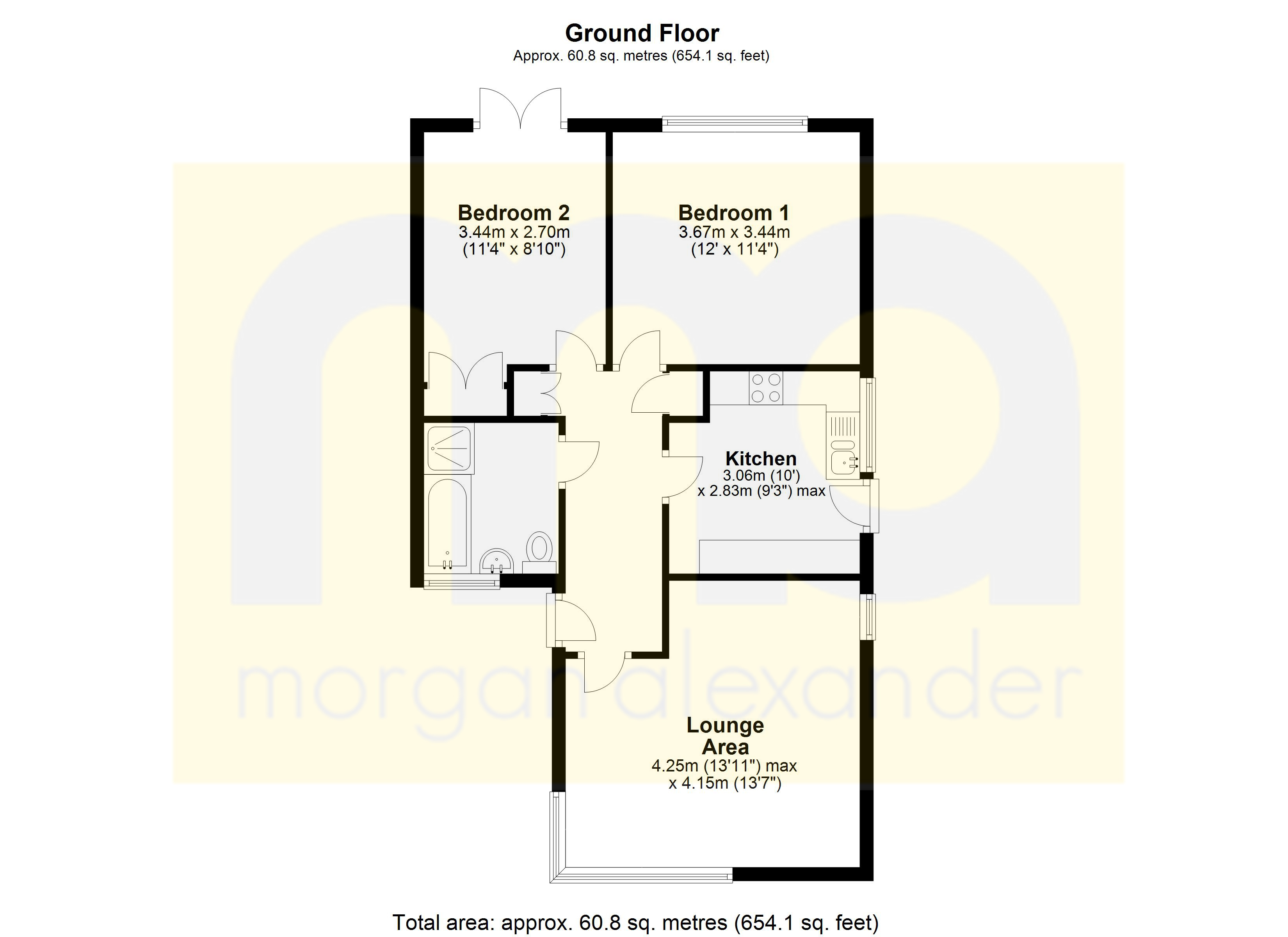 2 Bedrooms Bungalow for sale in The Avenue, Bengeo, Hertford SG14