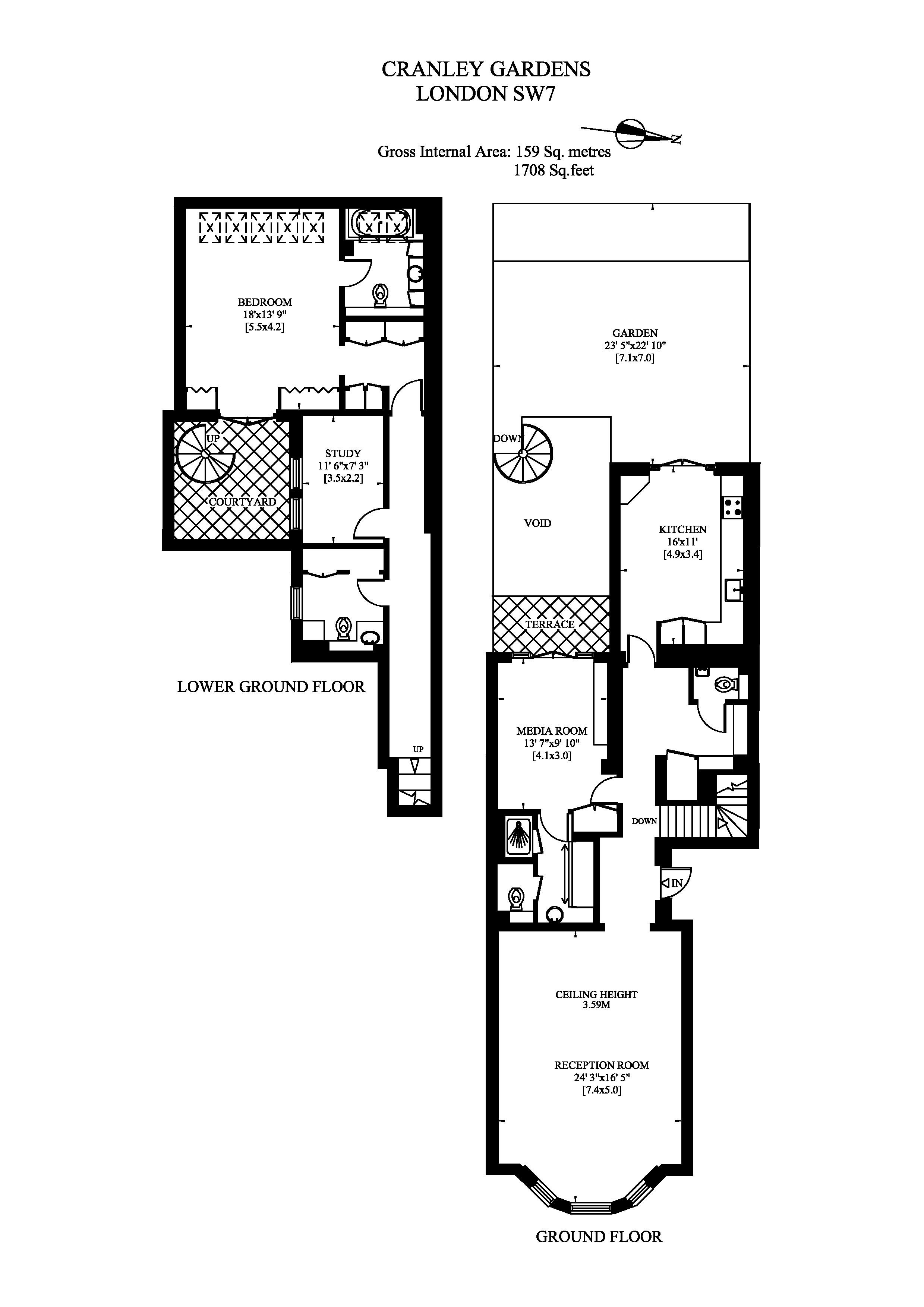 3 Bedrooms Flat to rent in Cranley Gardens, South Kensington SW7