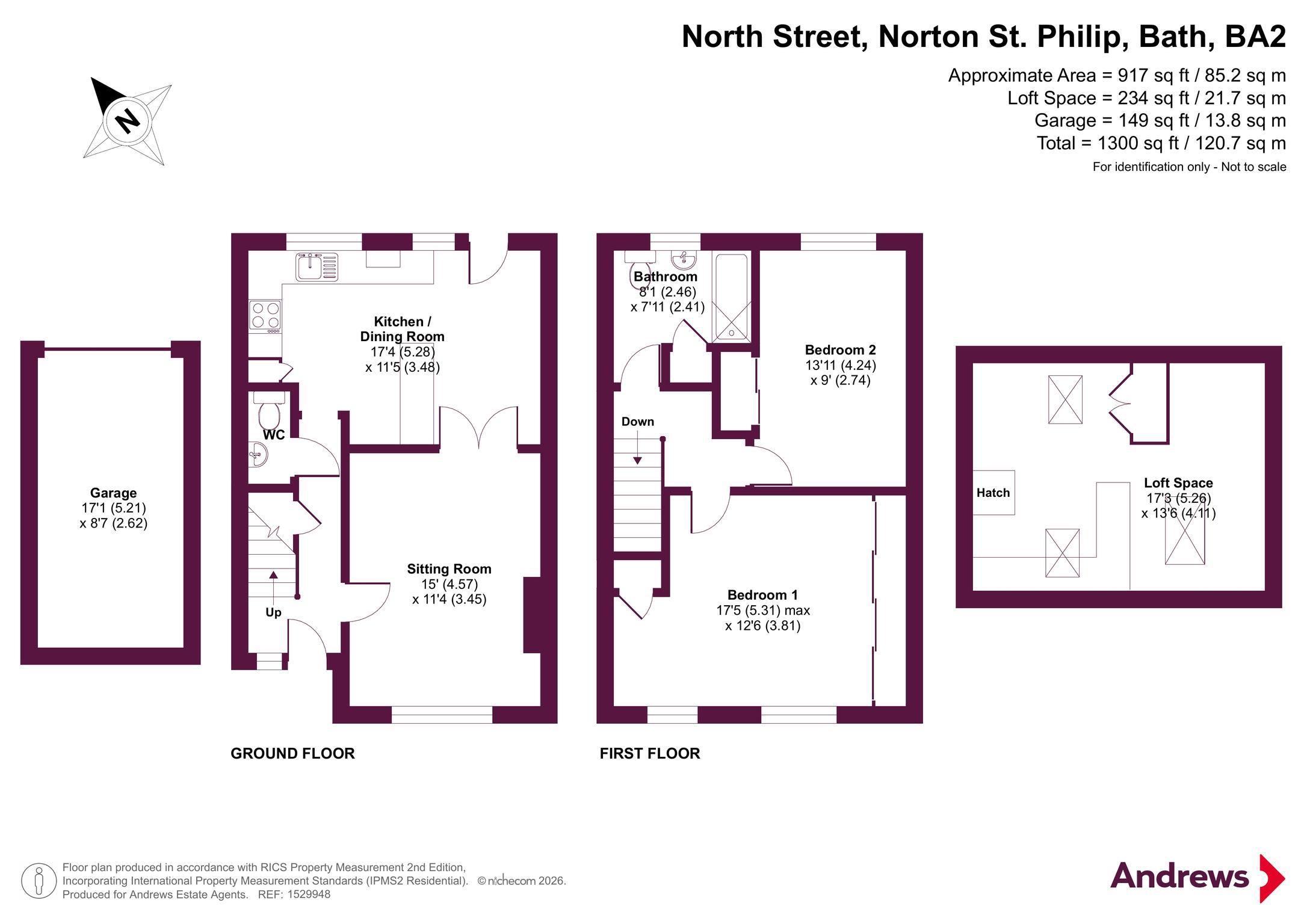 North Street, Bath floorplan