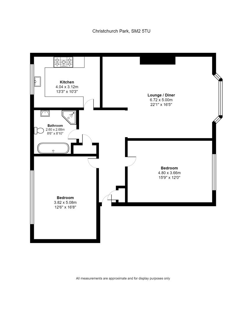 6, Wood Crest, Christchurch Park, Sutton floorplan