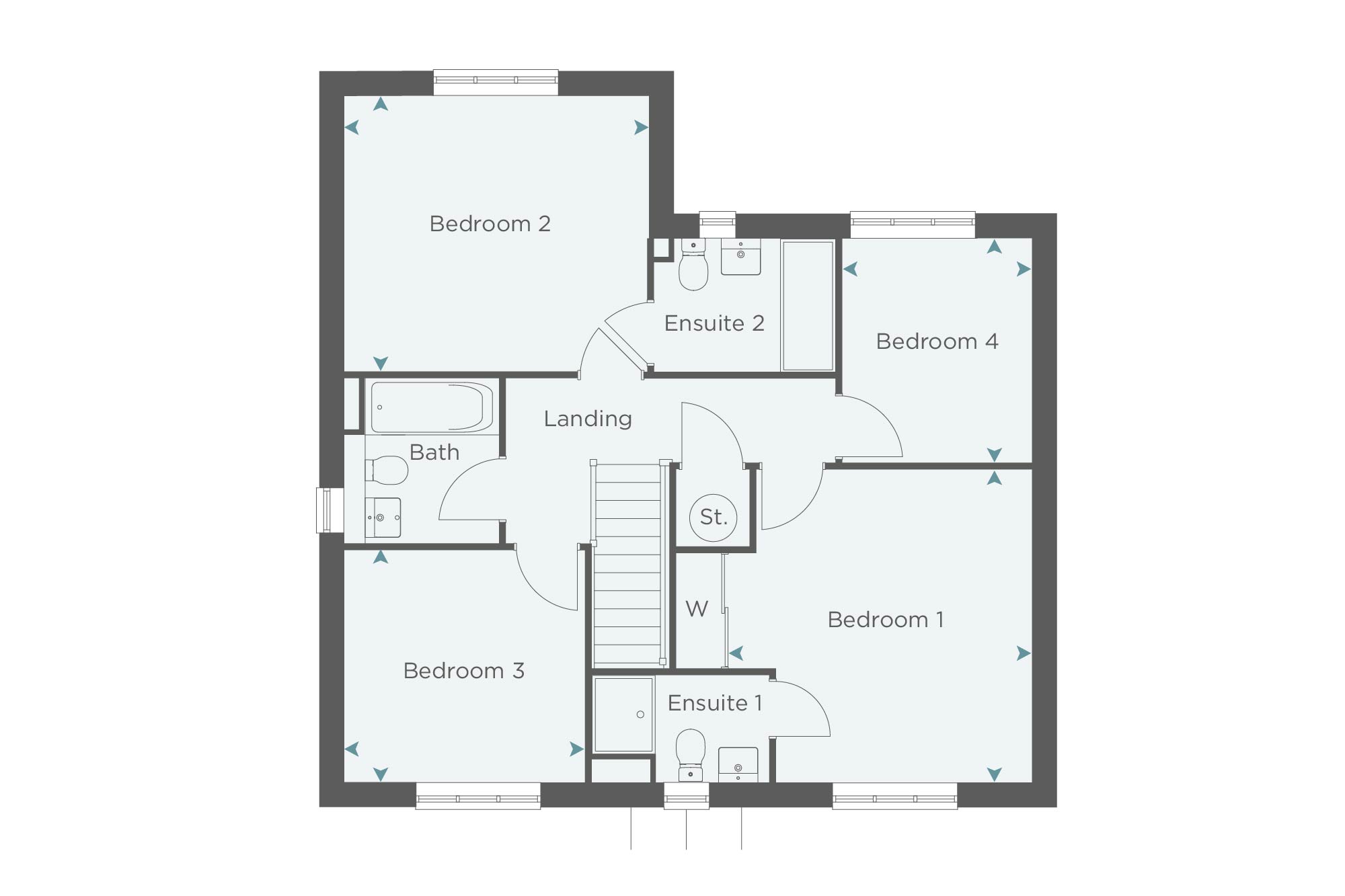 Hilltown_Plot16, Gloucester Road, Weston under Penyard floorplan