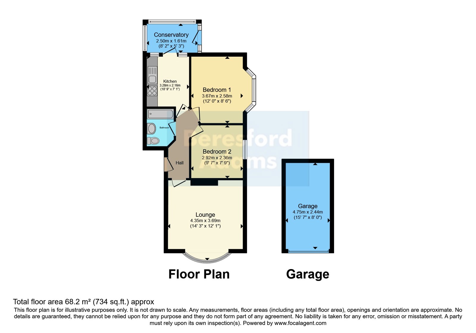 436, Rhyl Coast Road, Denbighshire floorplan