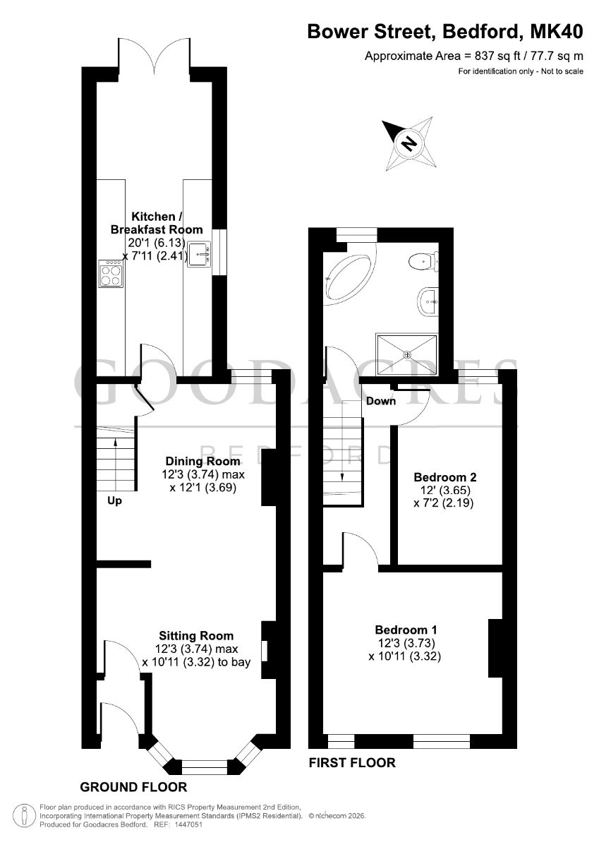 53 Bower Street, Bedford floorplan