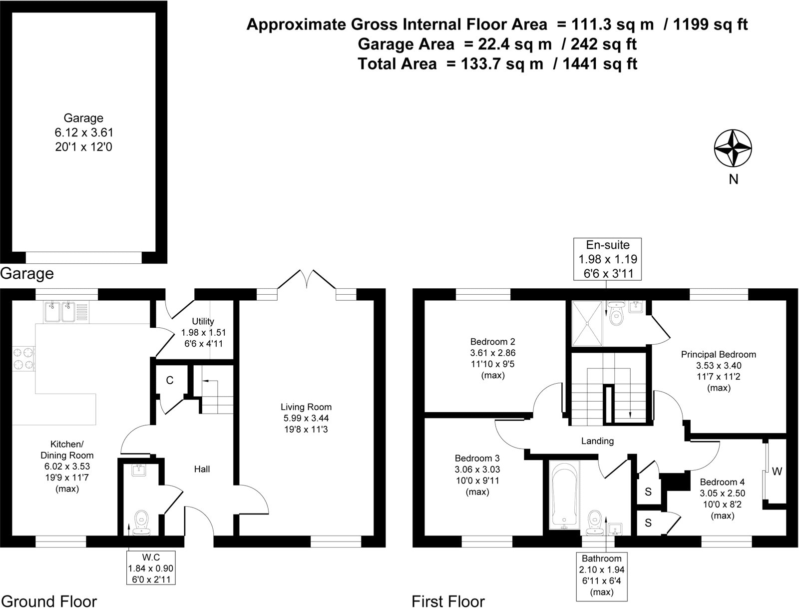 6, Wood Cutters Way, High Peak floorplan