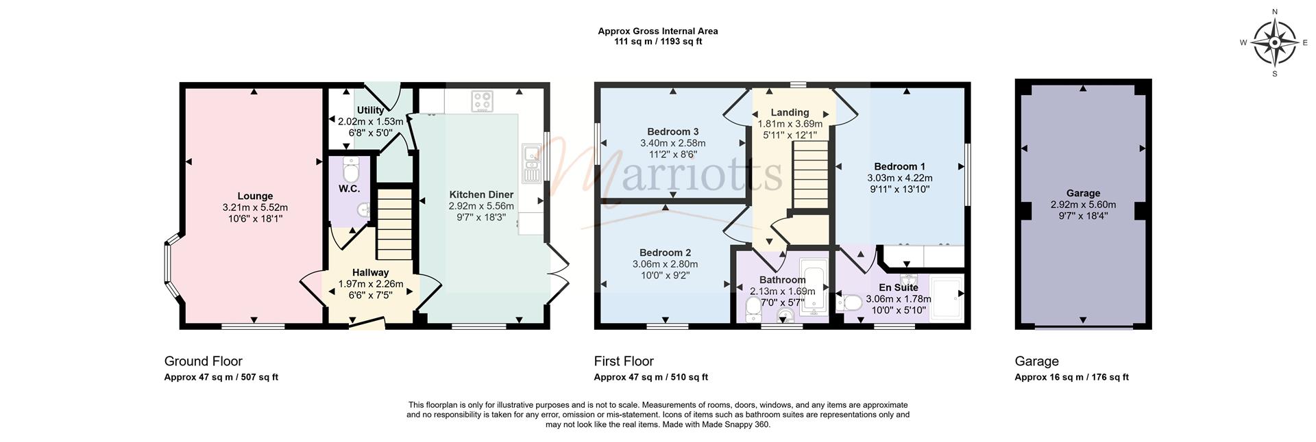 10, Shipley Close, Nottingham floorplan