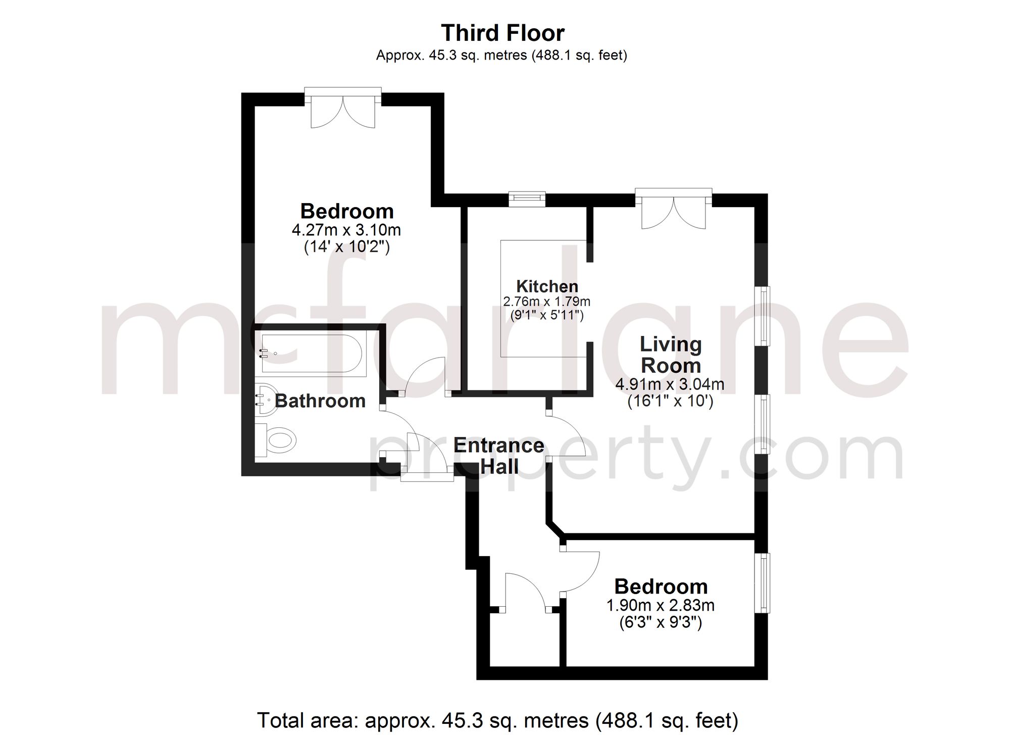 Flat 15, Franklin House, Swindon floorplan