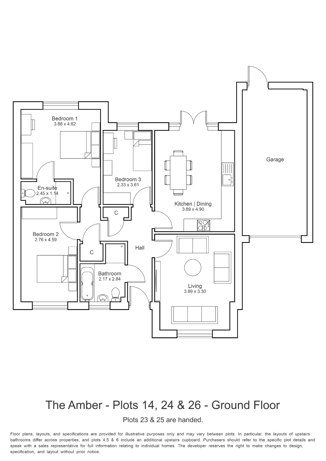 Maltings Manor, The Amber (Plot 23), West Bergholt floorplan