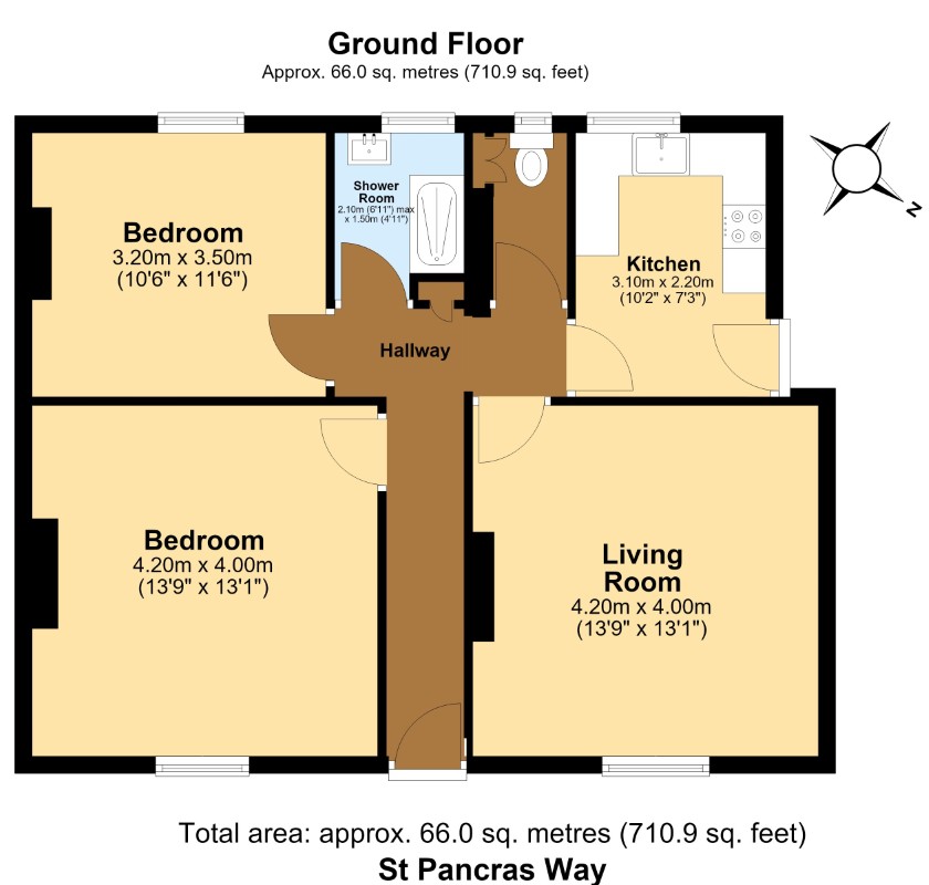 St. Pancras Way, London floorplan