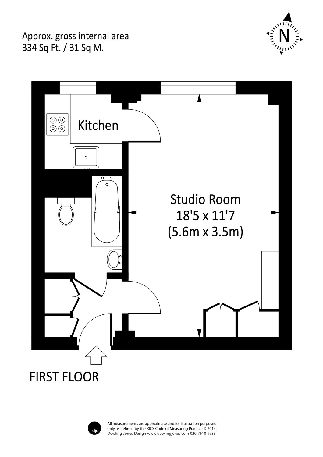 Flat 20, Broadwalk Court, 79, Palace Gardens Terrace, London floorplan