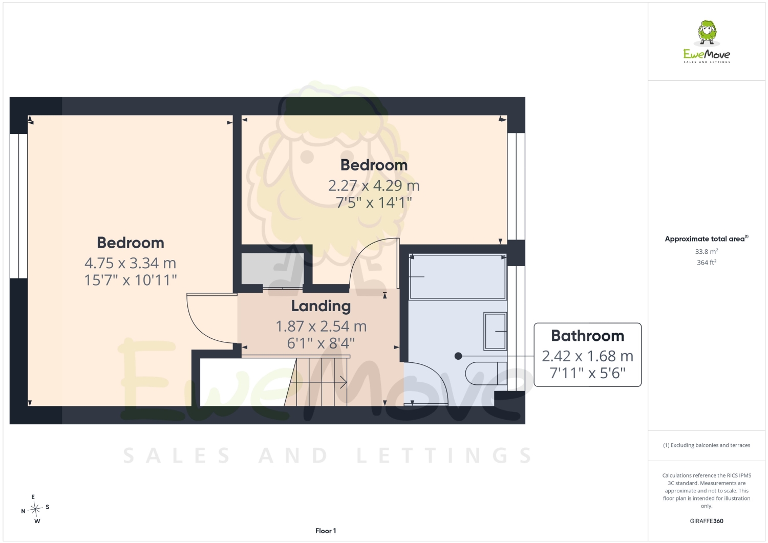 28, Milton Avenue Cliffe Woods, Rochester floorplan