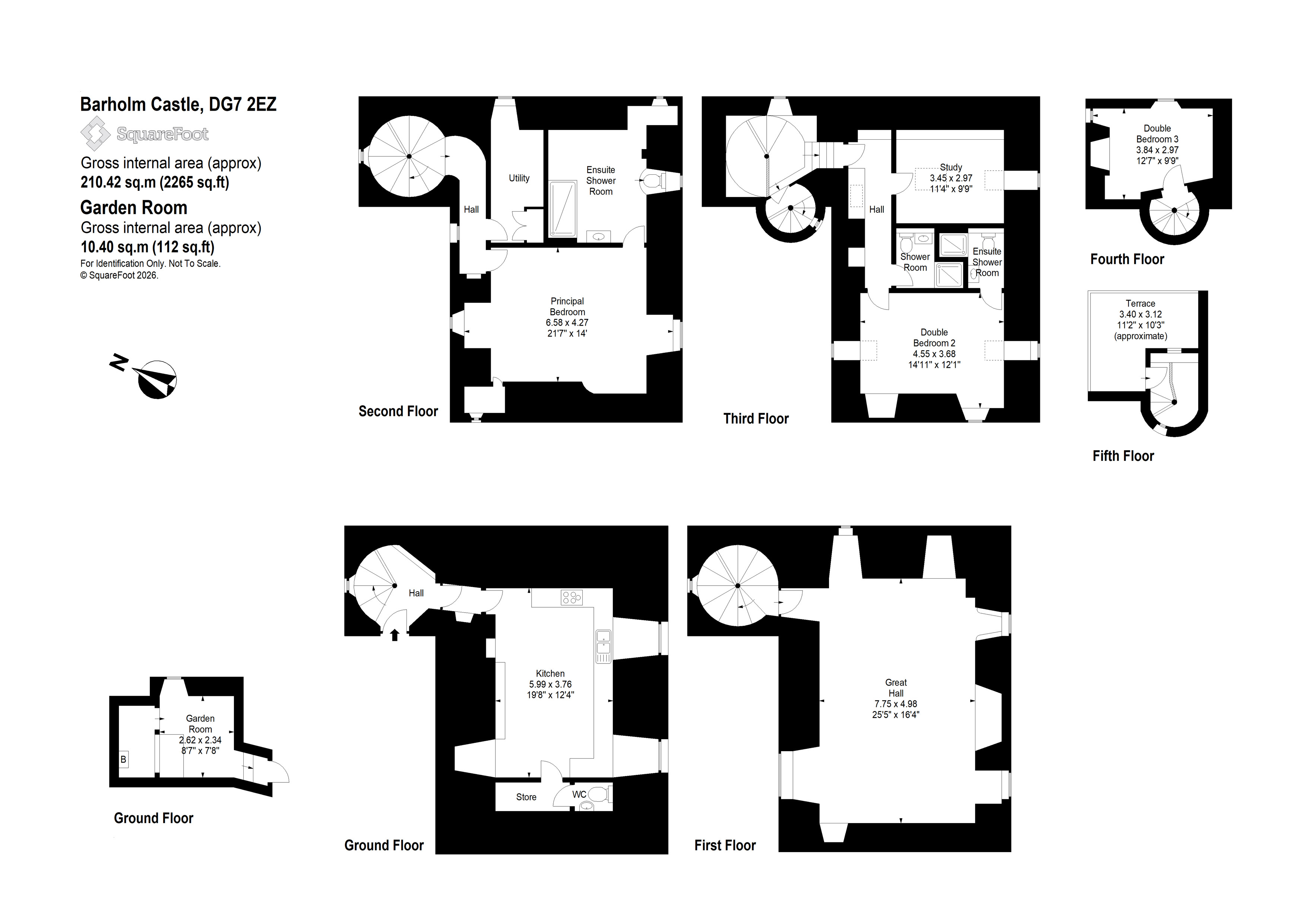 Barholm Castle, Castle Douglas floorplan