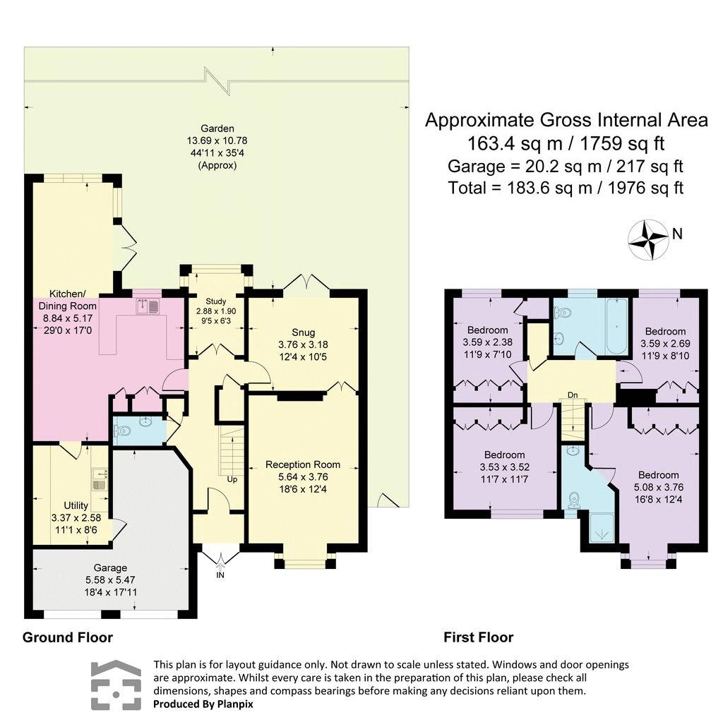 6, Larch Grove, Sidcup floorplan
