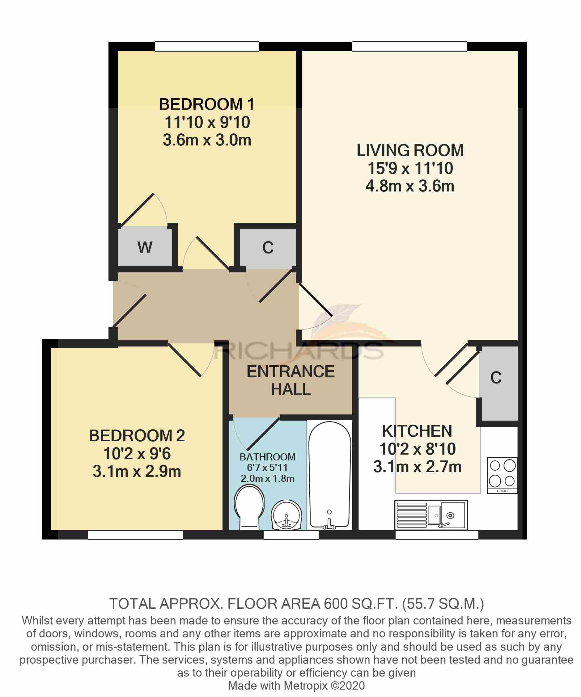 60, South Road, Wimborne floorplan
