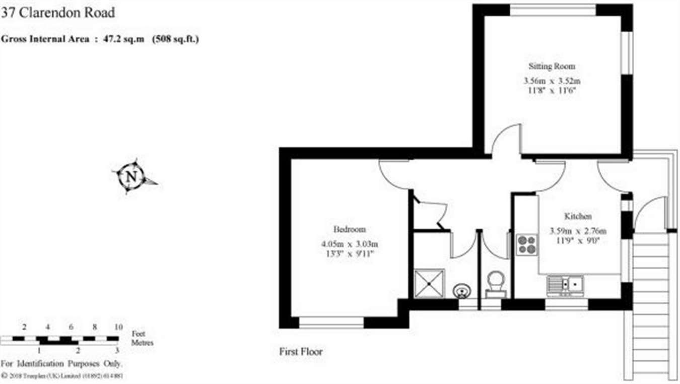 1 Bedrooms Flat for sale in Clarendon Road, Sevenoaks, Kent TN13