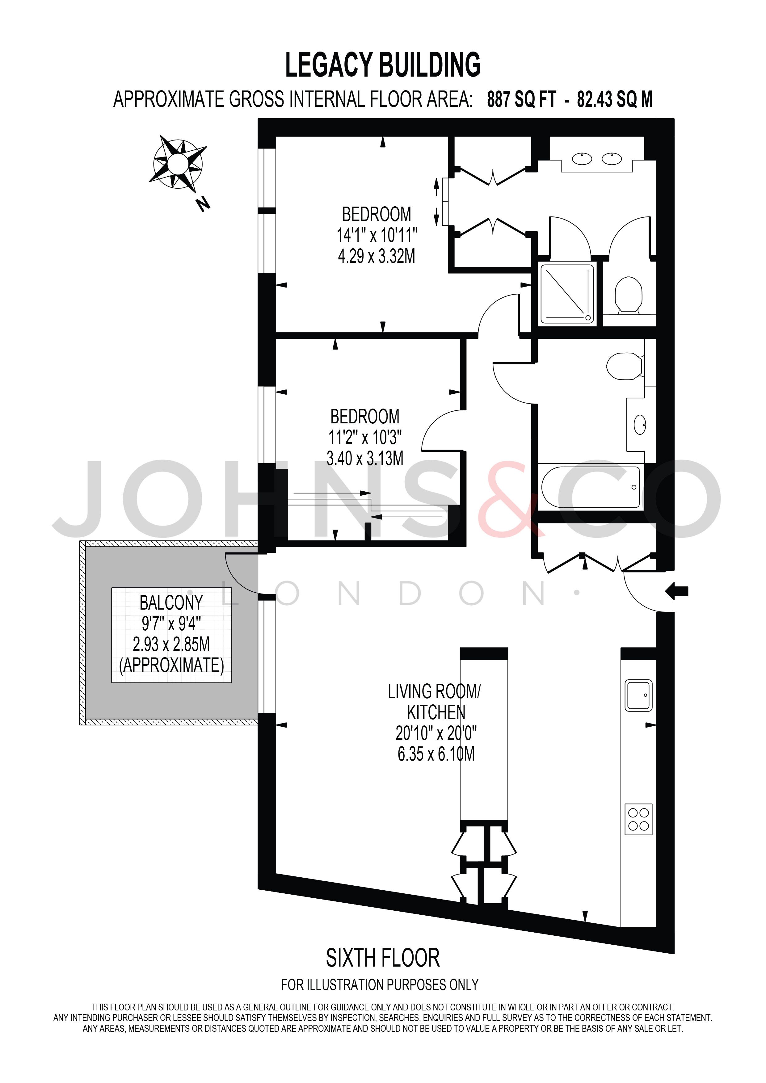 A61 Legacy Building 1, Viaduct Gardens, London floorplan
