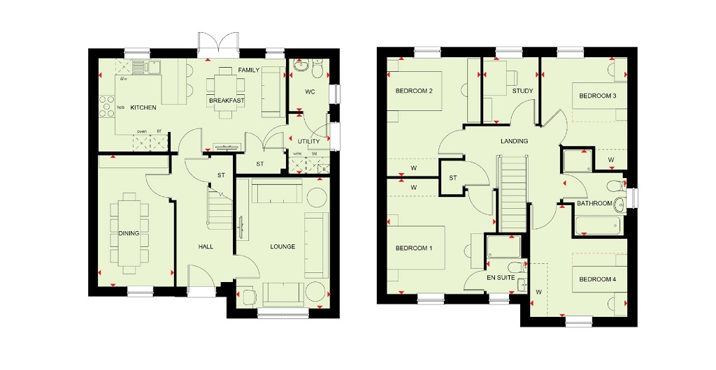 Plot 56b, The Langley, Henley Gate, Ipswich floorplan