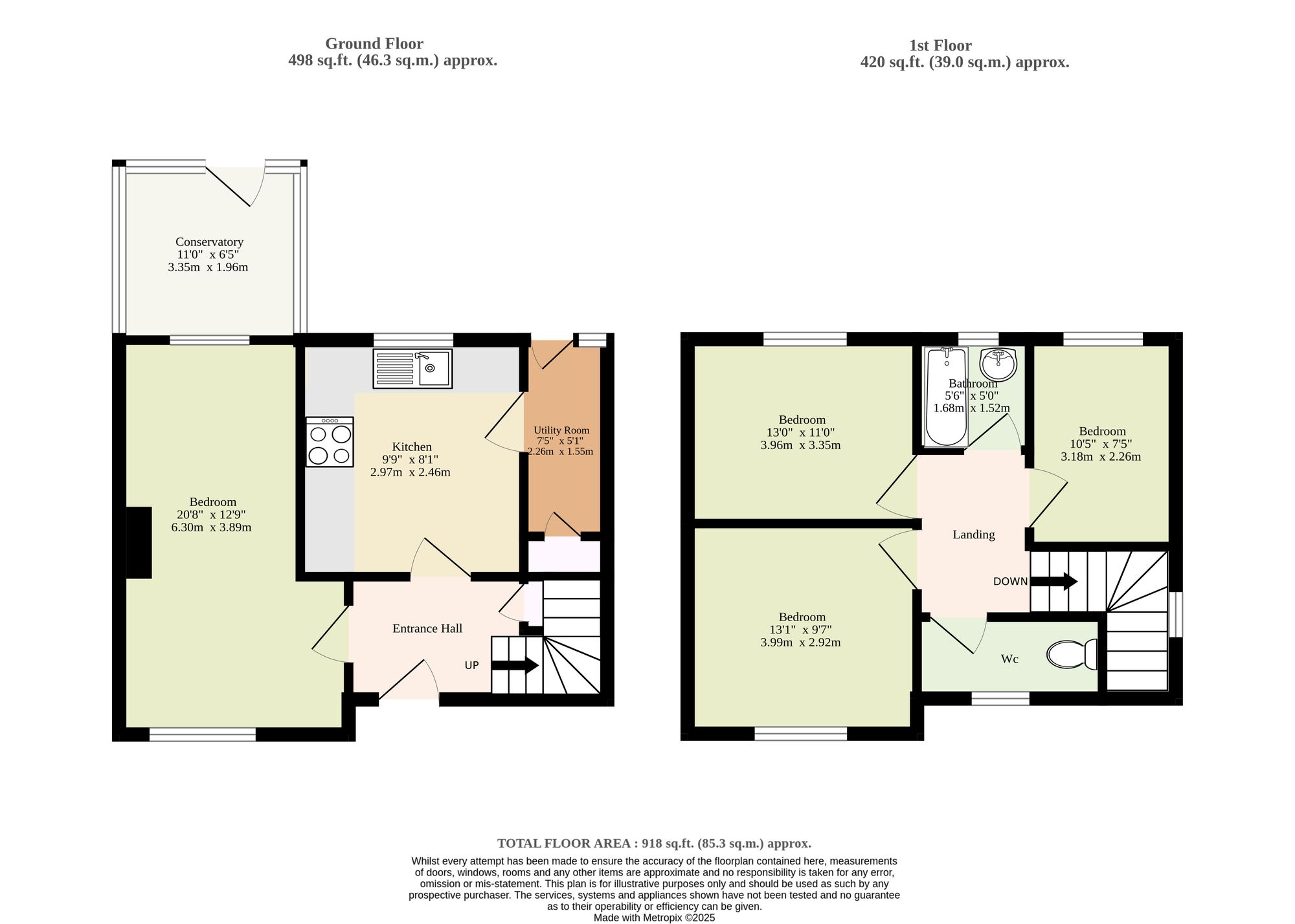 204 Bluebell Road, Norwich floorplan