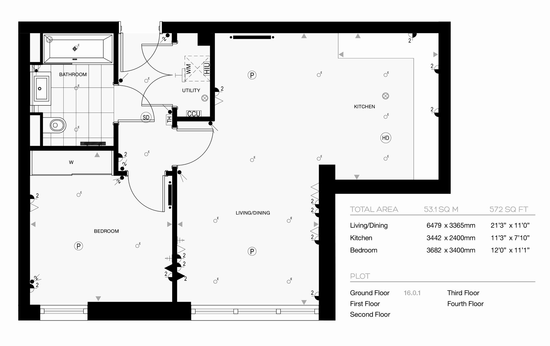 1 Bedrooms Flat to rent in Endeavour House, Marine Wharf, Ashton Reach, London SE16