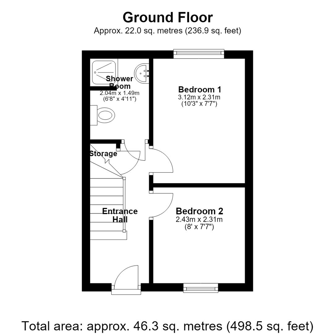 116, Clog Mill Gardens, Selby floorplan