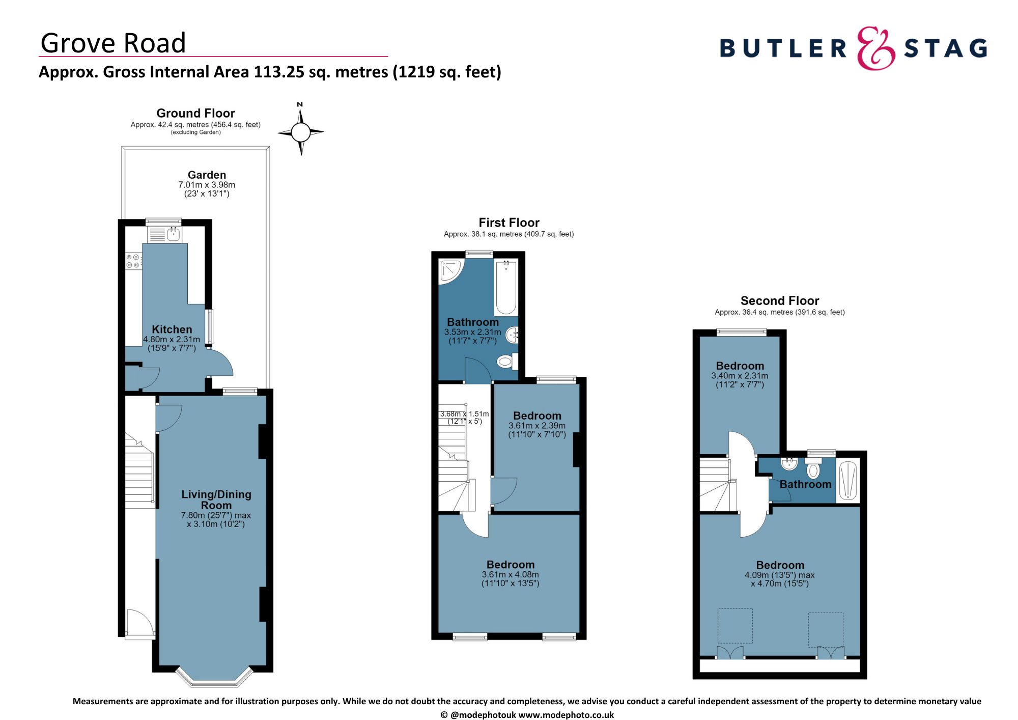 5 Grove Road, London floorplan