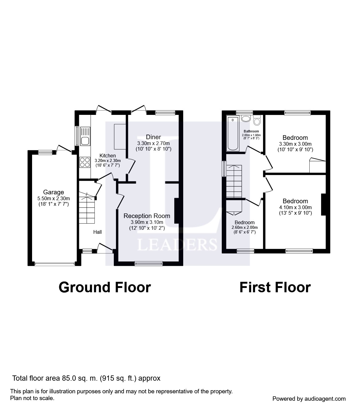 3 Bedrooms Semi-detached house to rent in Longpoles Road, Cranleigh GU6