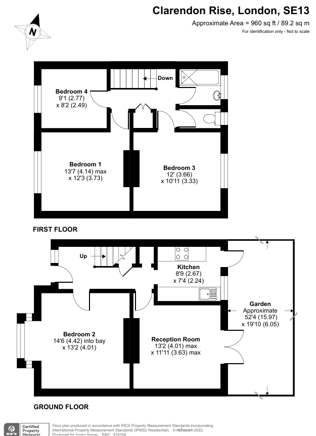 Room 2, 5, Clarendon Rise, London floorplan