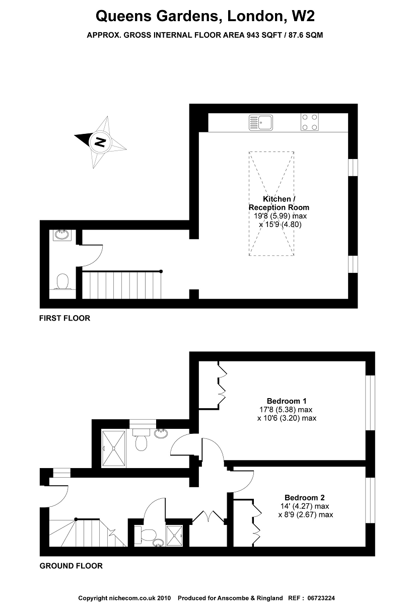 2 Bedrooms Flat to rent in Queens Gardens W2,