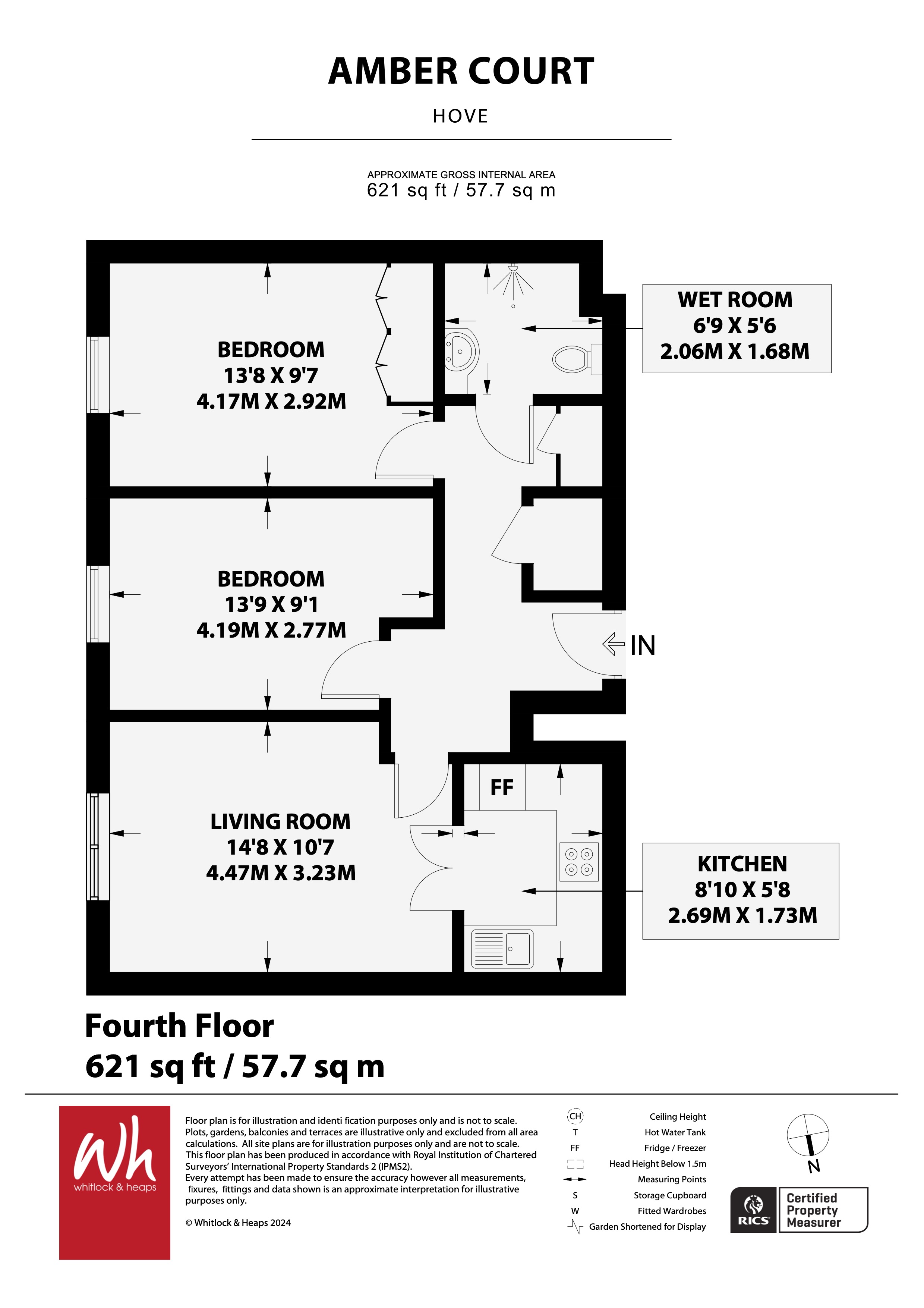 48, Amber Court, Hove floorplan