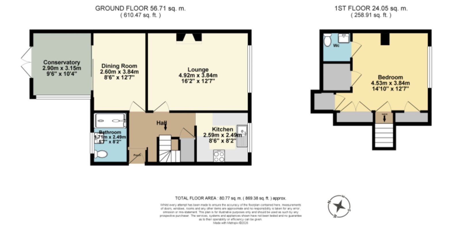 63, Old Dover Road, Folkestone floorplan