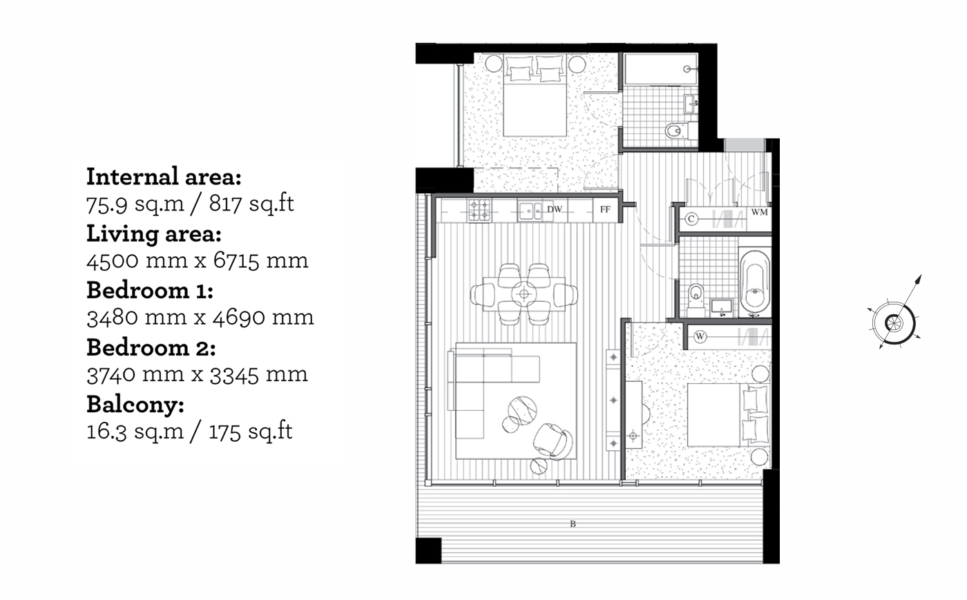 121 Liner House, 16, Admiralty Avenue, London floorplan