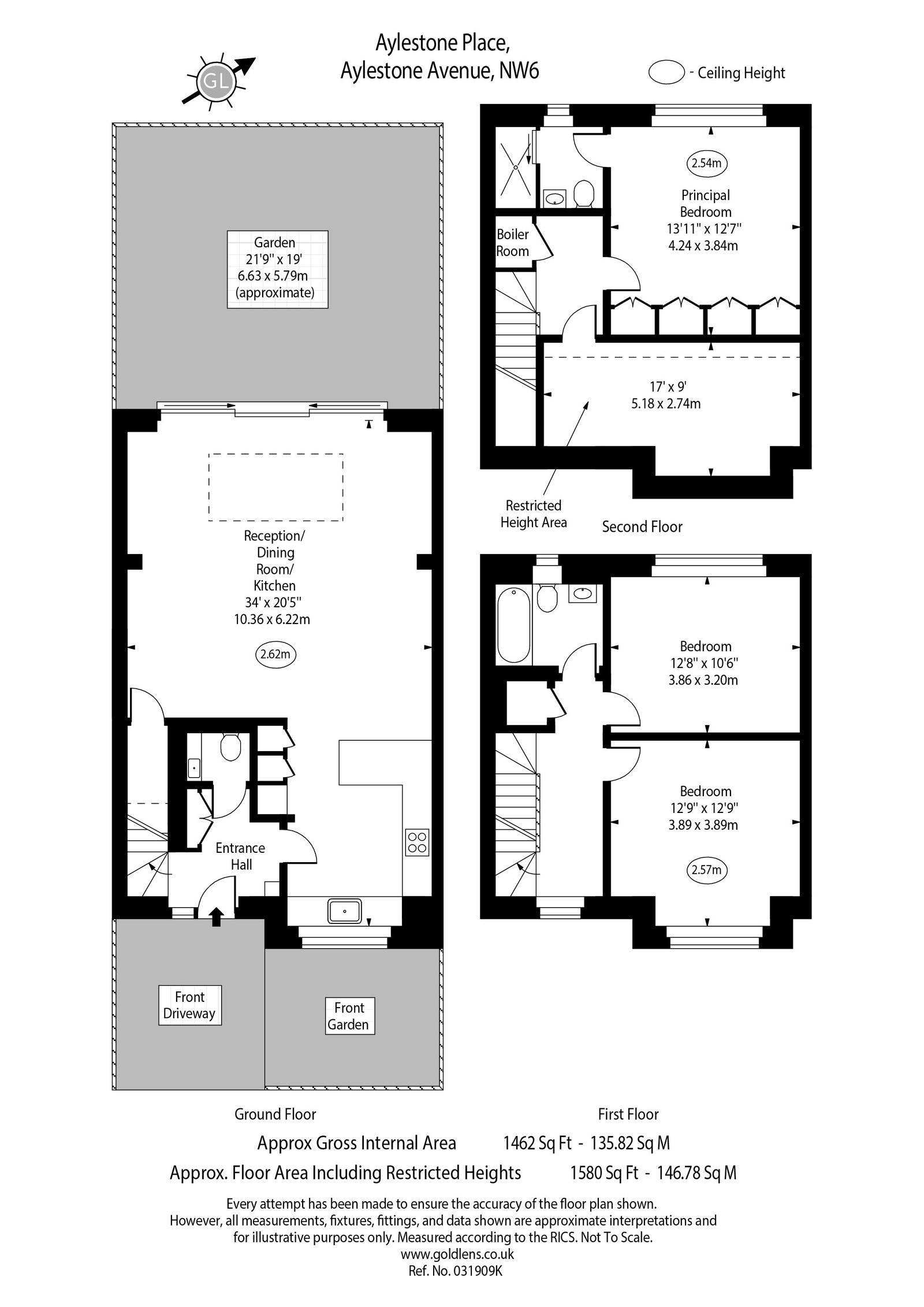 1a, Aylestone Avenue, London floorplan