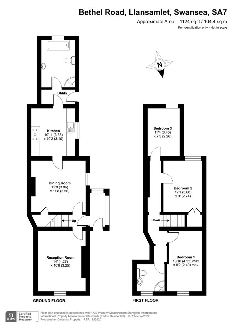 Bethel Road, Llansamlet, Swansea SA7, 3 bedroom end terrace house for