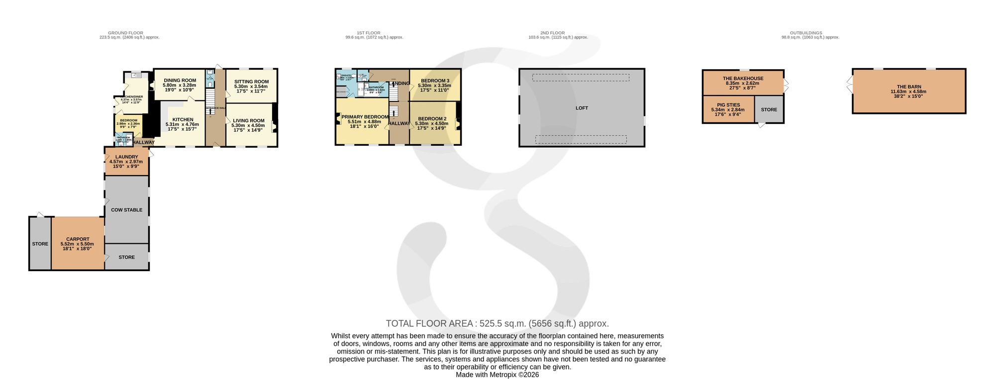 Herupe Farm Le Chemin De Herupe, Jersey floorplan