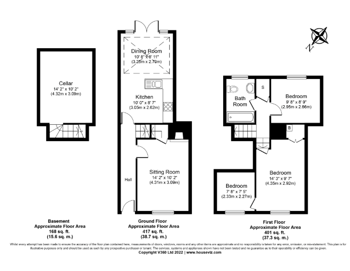121, Eastgate Street, Suffolk floorplan