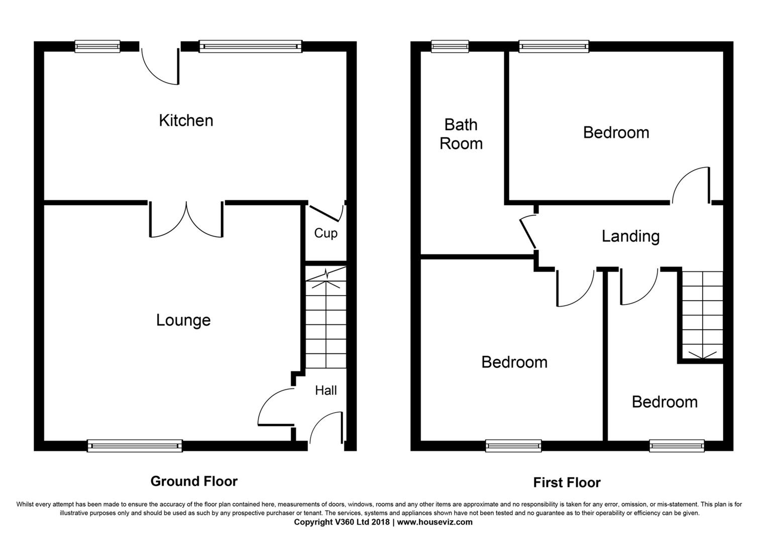 3, Gordon Terrace, Prudhoe floorplan
