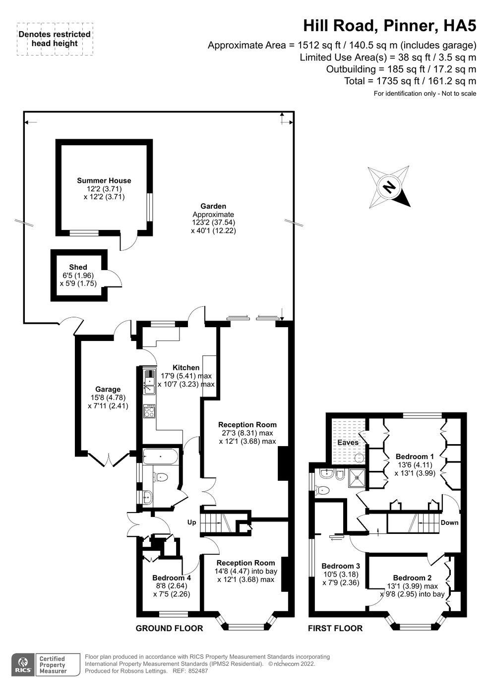 81, Hill Road, Pinner floorplan