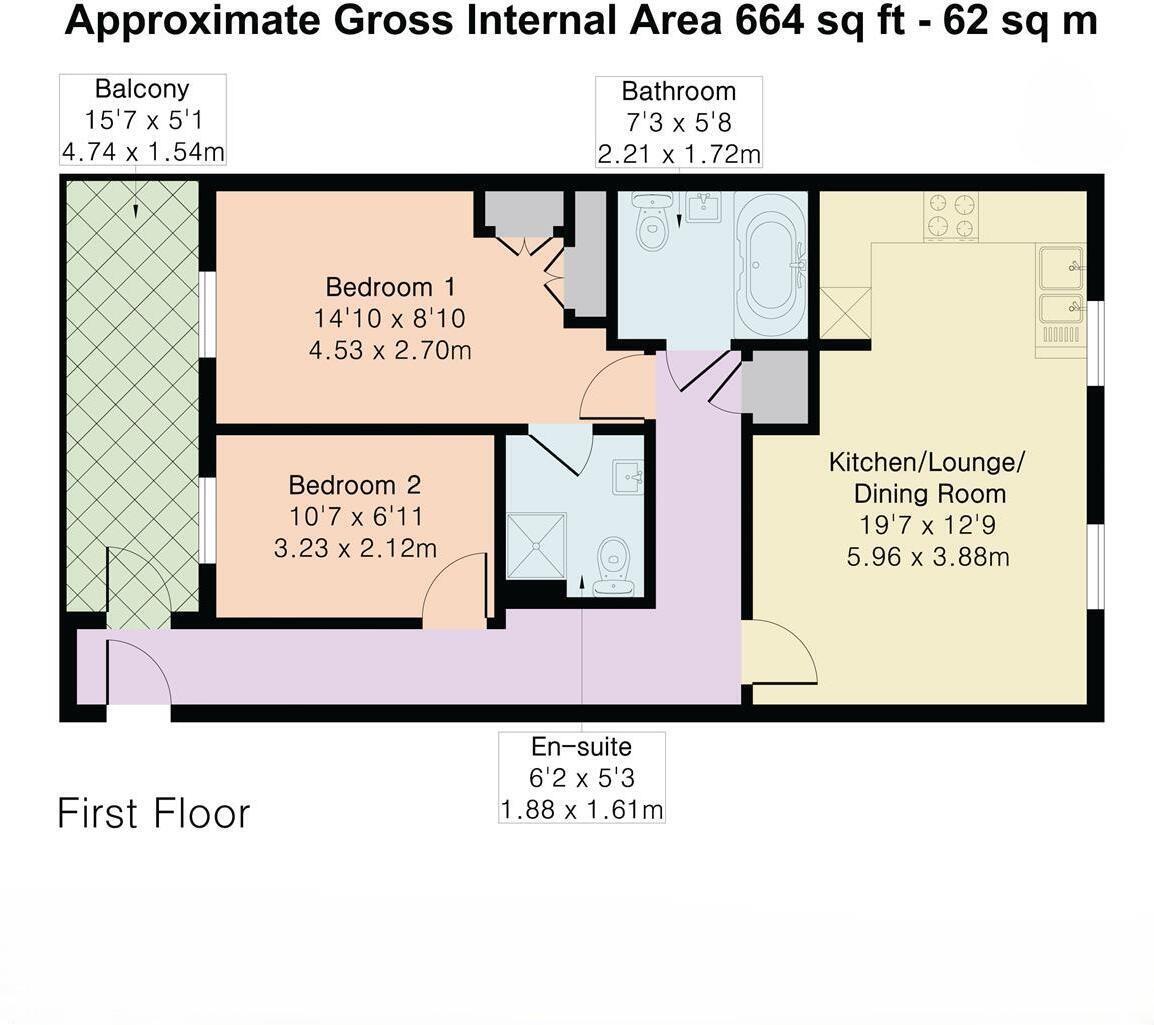 37 Ashton Court, 2, Connington Crescent, London floorplan