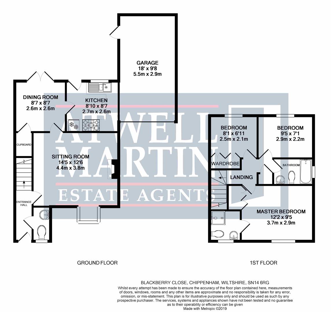 3 Bedrooms Detached house for sale in Blackberry Close, Chippenham SN14