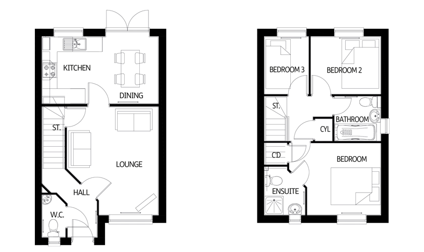 3 Bedrooms Semi-detached house to rent in Bluebell Wood Lane, Kings Clipstone, Mansfield NG21