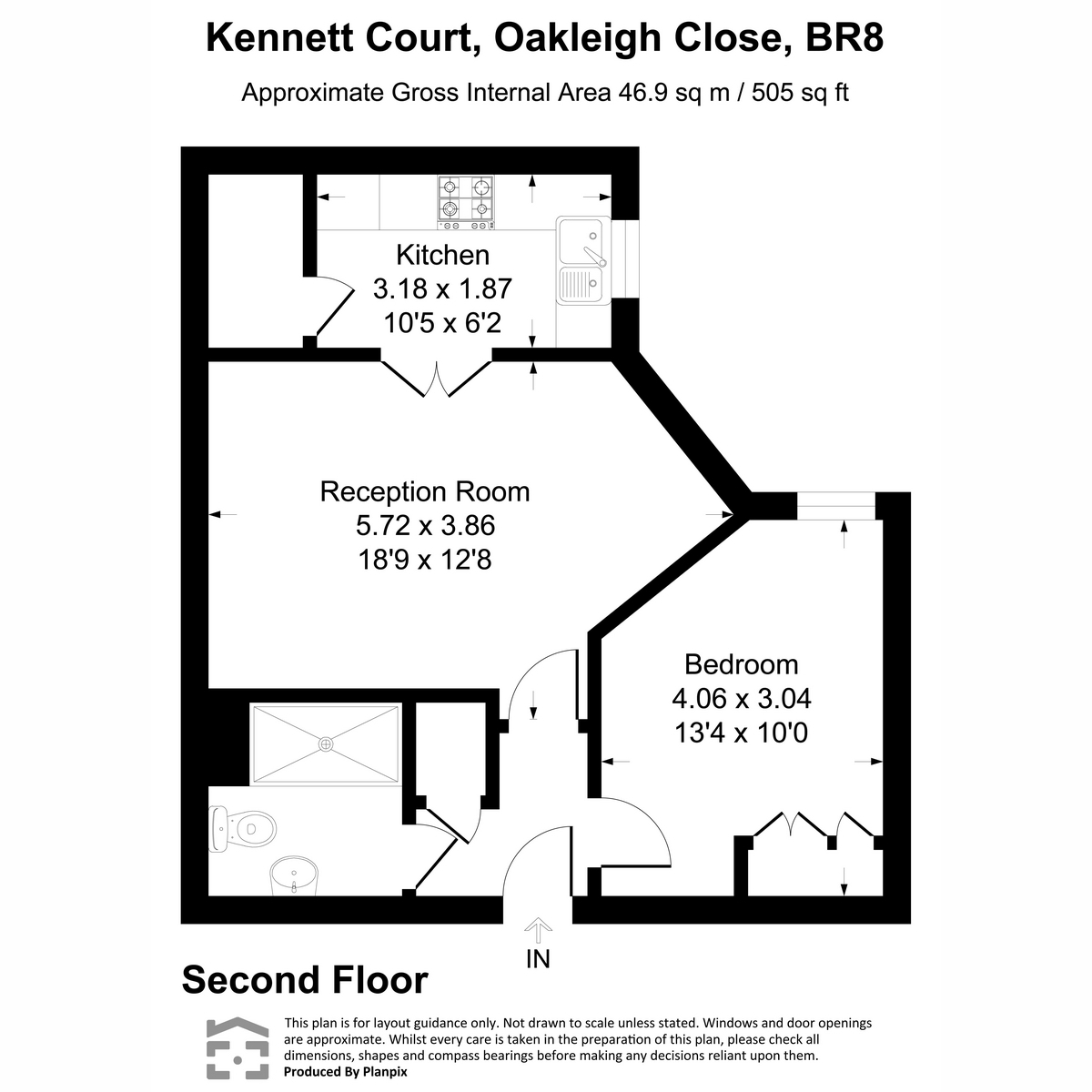 Flat Flat 66, Kennett Court, Oakleigh Close, Swanley floorplan