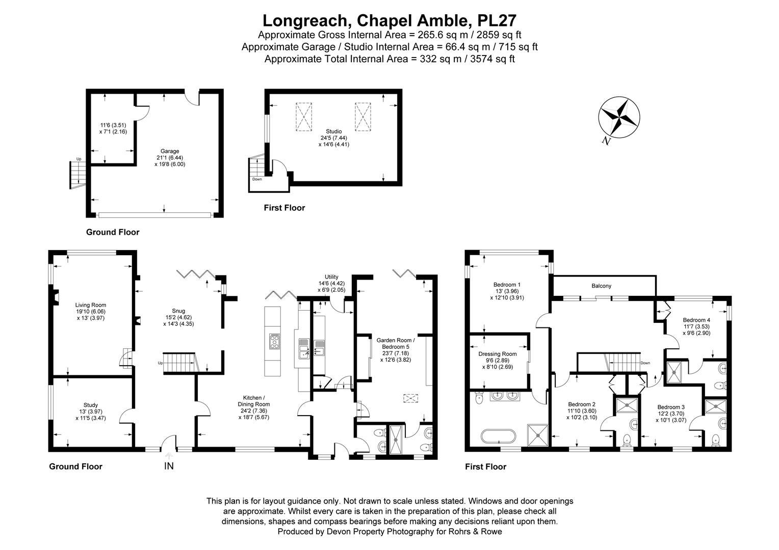 Long Reach, Chapel Amble, Wadebridge floorplan