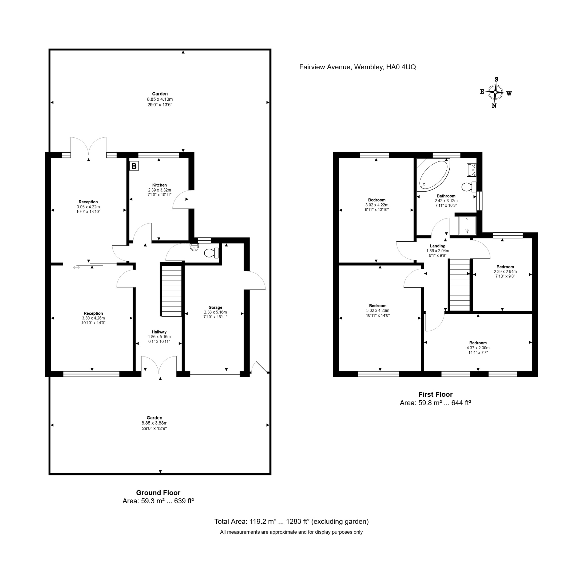 9, Fairview Avenue, London floorplan