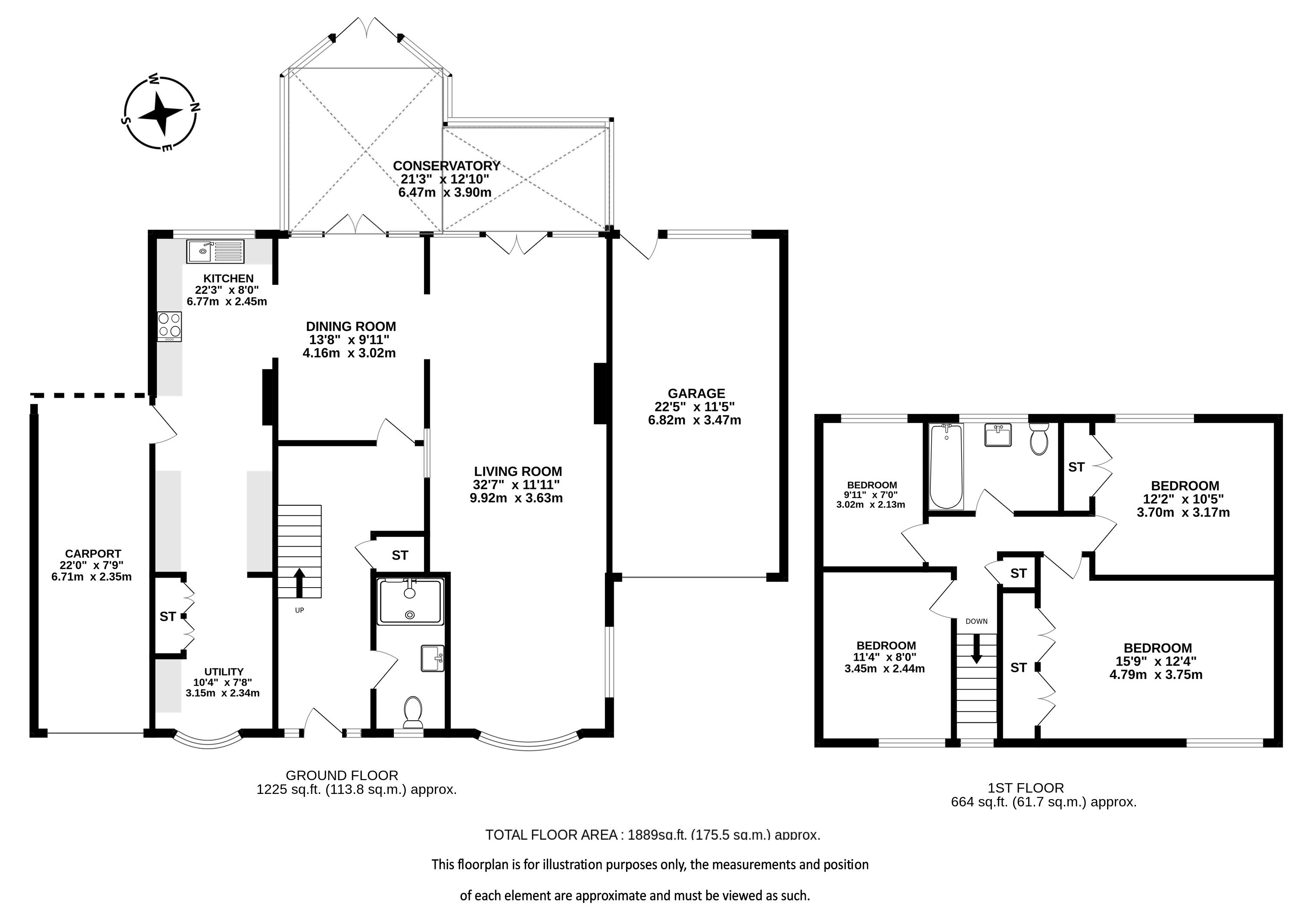 11, Carpenders Close, Harpenden floorplan