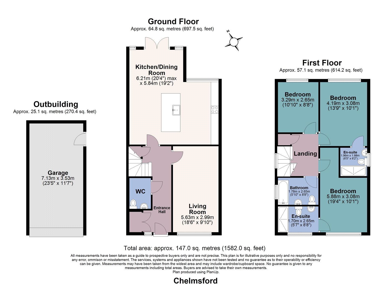 4, Windermere Way, Chelmsford floorplan