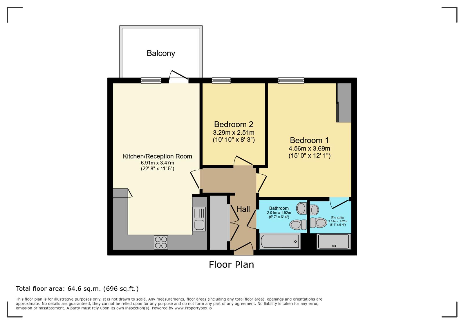 35 Catalonia Apartments, Metropolitan Station Approach, Hertfordshire floorplan