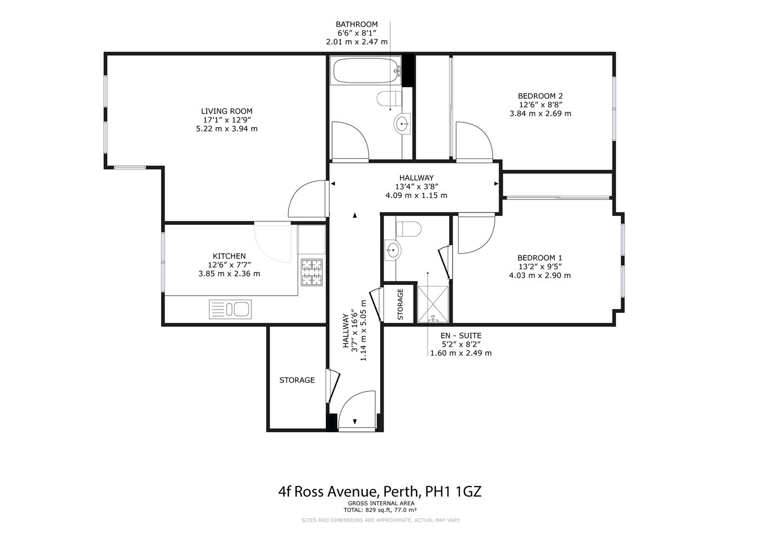4F, Ross Avenue, Perth floorplan