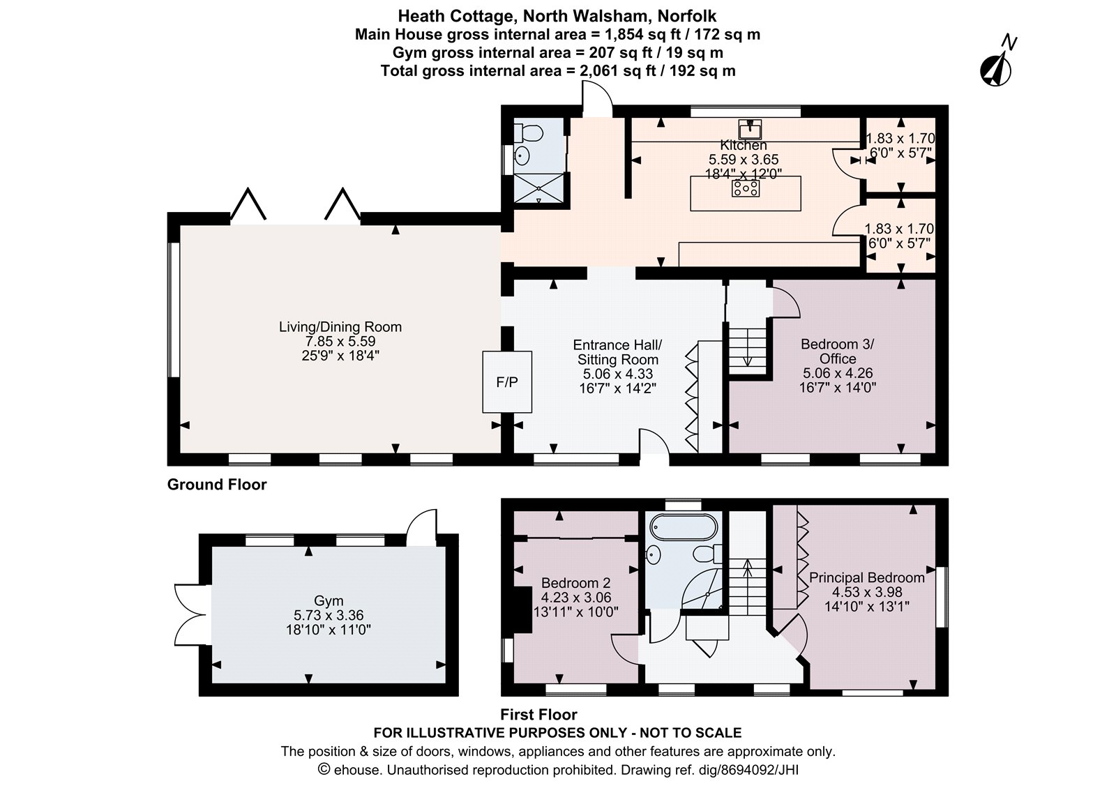 Heath Cottage,, Ridlington, Norfolk floorplan