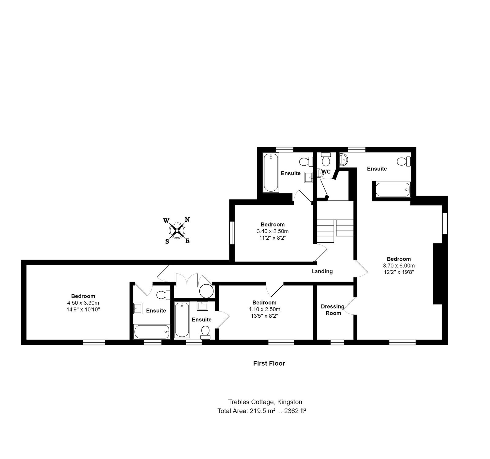 Trebles Cottage, Kingsbridge floorplan