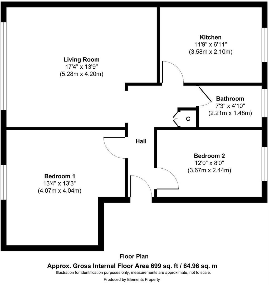 1, Mark Close, Southall floorplan