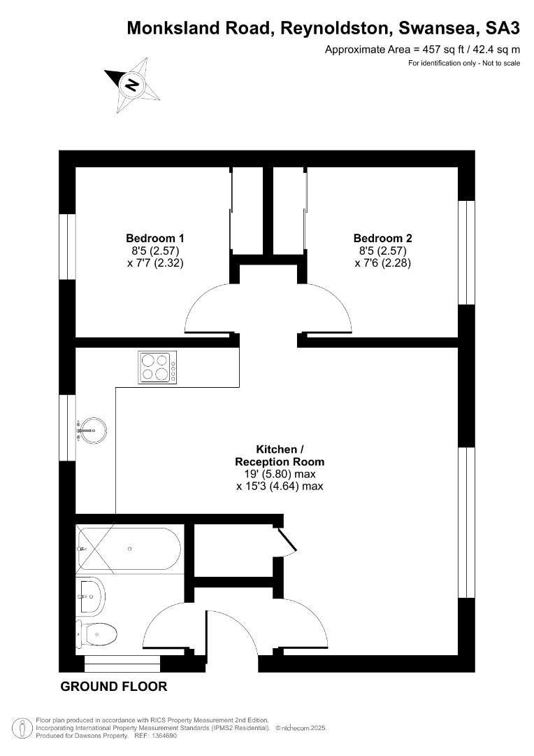 2, Gower Holiday Village, Monksland Road, Swansea floorplan